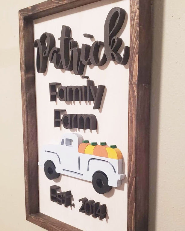 18X12" Family Farm Pumpkin Sign - the-beautiful-birch
